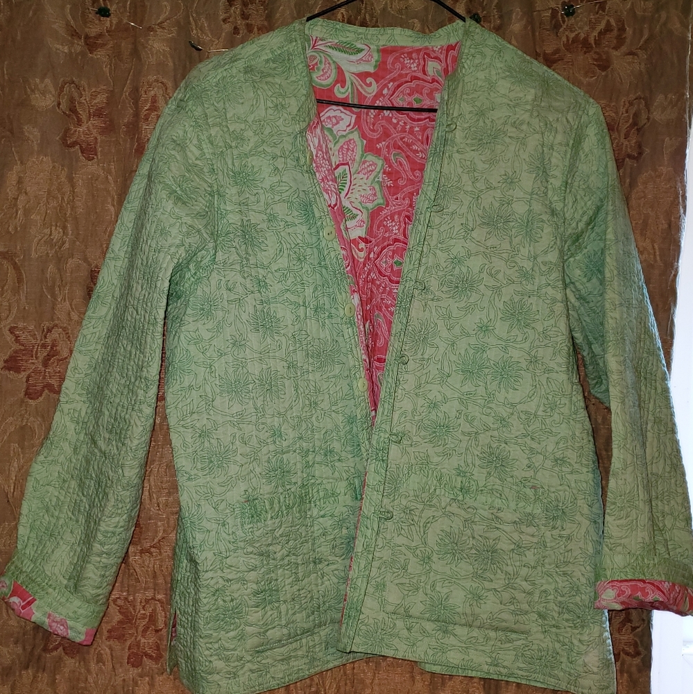 Lightweight Quilted Cotton Reversible Jacket